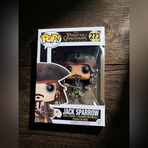 Funko Pop! Pirates of the Caribbean Jack Sparrow Figure - Black, Brown, Red